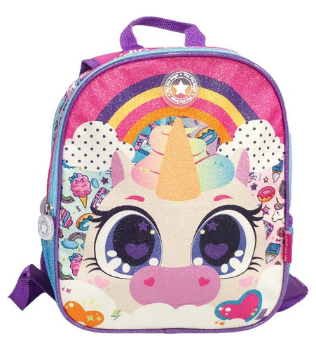 Phi Phi Mochila Espalda Unicornio Reversible 102415 Color Violeta