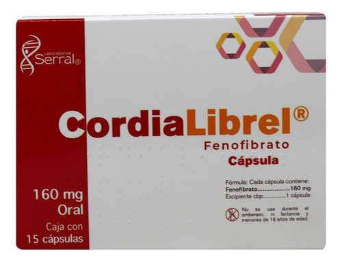 Cordialibrel C/15 Caps. 160 Mg. Sabor Sin Sabor