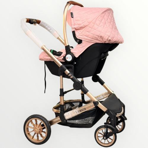 Conjunto Travel System Carrinho De Bebê +bb Conforto Moises