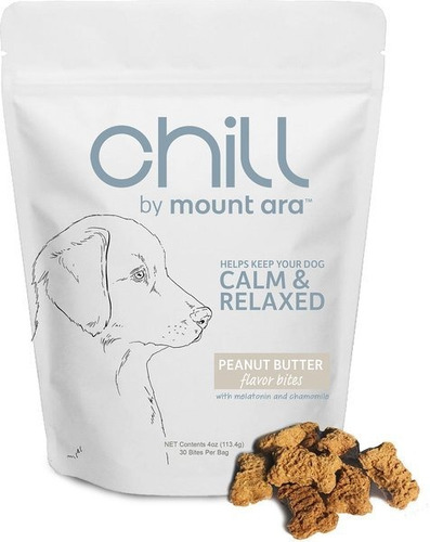 Mount Ara Chill Bites Peanut Butter Dog Treats, 4-oz Bag