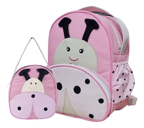 Kit Mochila Infantil Bichinho P + G - Bebê Escolar Pets Zoo