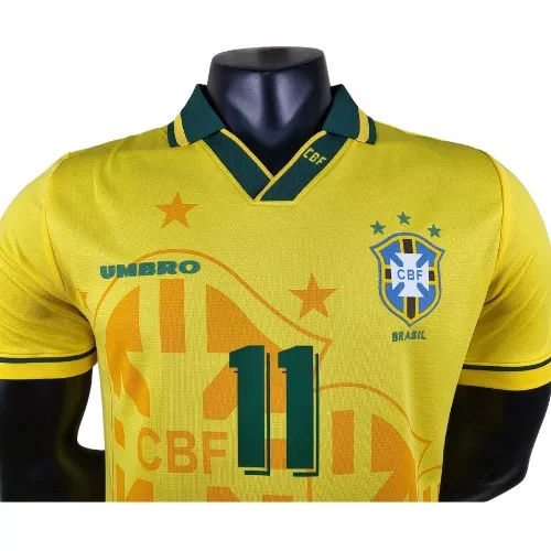 Camisa Retrô Brasil Romário Copa 1994 Umbro