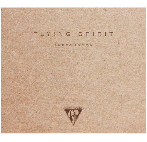 Bloco Para Sketchbook Flying Spirit Clairefontaine 15,5x15,5 Cor Bege Liso