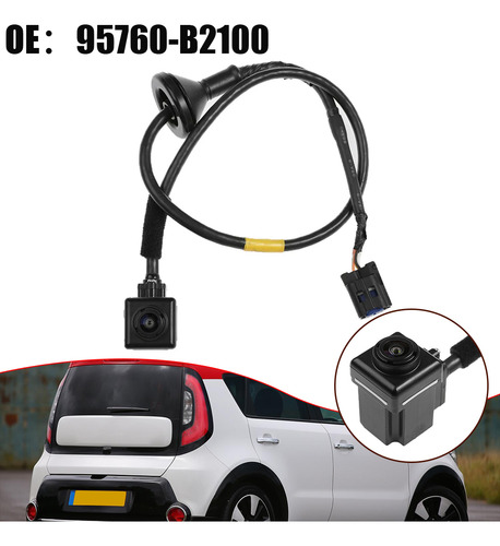 Câmera De Visão Traseira Sem Deformação Para Kia Soul 2014-2
