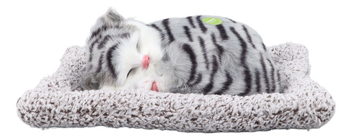 Muñeco De Peluche Simulado De Gato Dormido, Bonito Animal Co