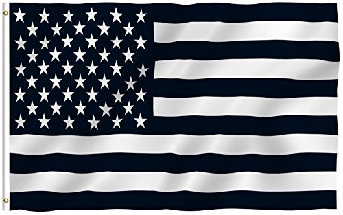 Bandera De Estados Unidos En Blanco Y Negro De 3 pies X 5 Pi
