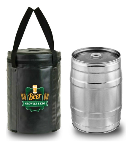 Bolsa Térmica Para Barril De Chopp 5l Black