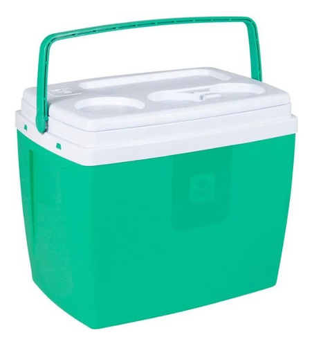 Caixa Térmica Cooler 19 Litros 26 Latas Bel Cor Verde-claro