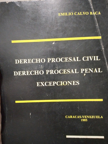 Derecho Procesal Civil Derecho Procesal Penal Excepciones #*