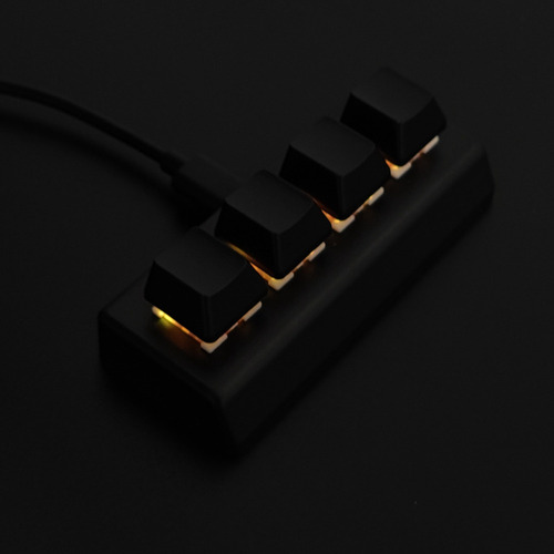 Teclado Programable De 4 Teclas, Interruptor Rojo Ctrl C V E