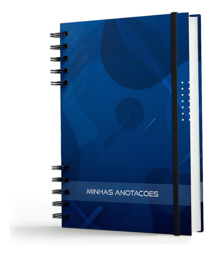 Caderno De Anotações -200 Pg- Coleção Geo - Circle Blue