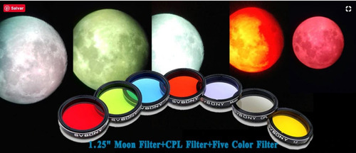 Jogo De 7 Filtros Para Telescópio 1,25