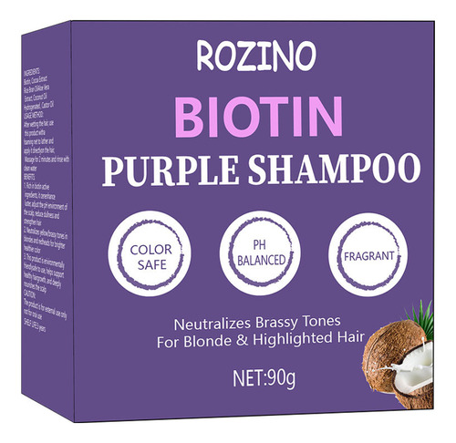 Barra Oscurecedora V Shampoo Biotin Purple Bar New Polygonum