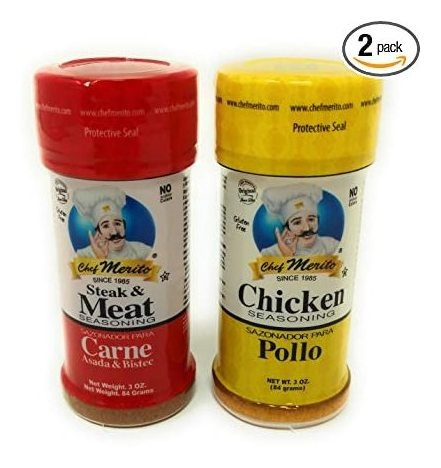 Carne Chef Merito Carne Asada, Pollo Pollo, Condimento Combo