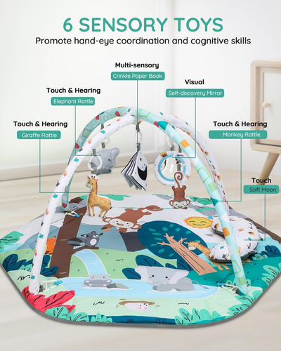 Lilian & Gema Baby Play Gym Mat, Mat De Tiempo De Abdominaci