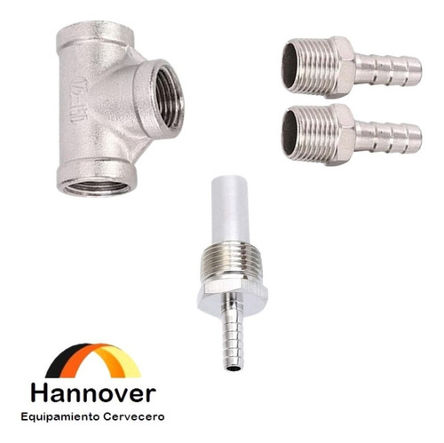 Kit Oxigenación Inline Acero Inoxidable 304