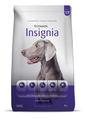 Estampa Insignia Perros Adultos 3kg Universal Pets