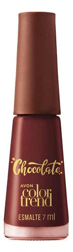Esmalte 10 Free Avon Color Trend Chocolate Amargo 7 Ml