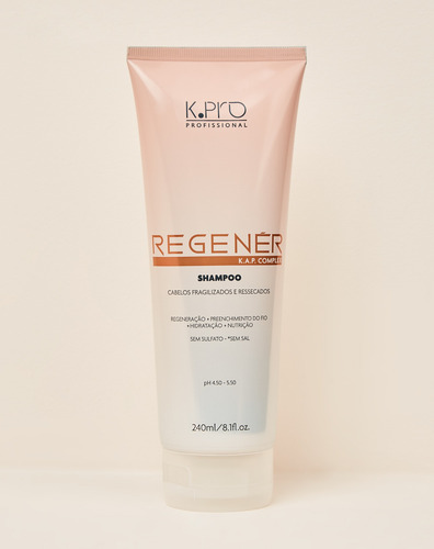 Shampoo K.pro Regenér 240ml Original Sem Sulfato Para Cabe