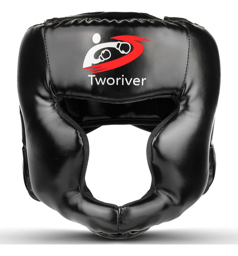 Casco De Boxeo Mma Sparring Ufc Piel Sintética Negro Negro Tamaño