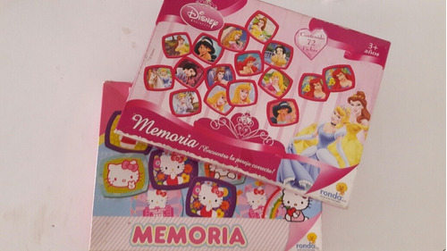 Juego De Memoria Para Niñas De Hello Kitty Y Princesas