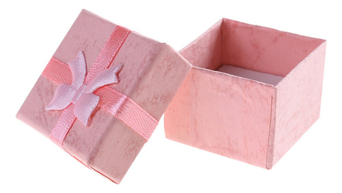 24 Cajas De Regalo Pink Bowknot Para Guardar Joyas, 4 X 4 X