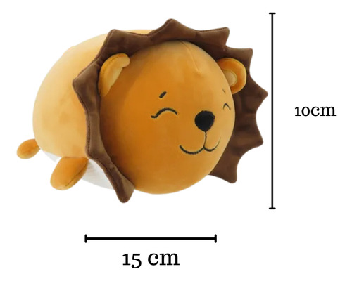 Mini Peluche Animales Kawaii 15cm Smoochy Pals Suaves Regalo León
