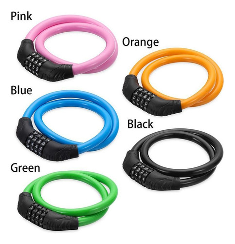 Candado Para Bicicleta, Combinación De Números, Resistente,