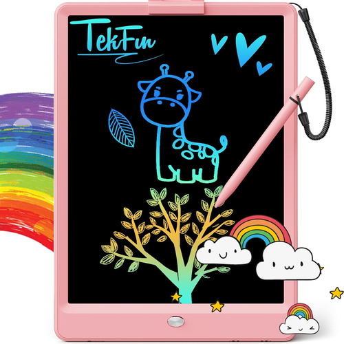 Pizarra Magica De Dibujo Para Niños Lcd Tekfun 10 Pink