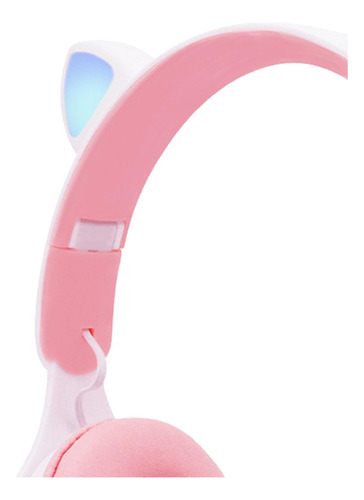 Oreja De Gato Luz Led Inalámbrico Plegable Auriculares Con