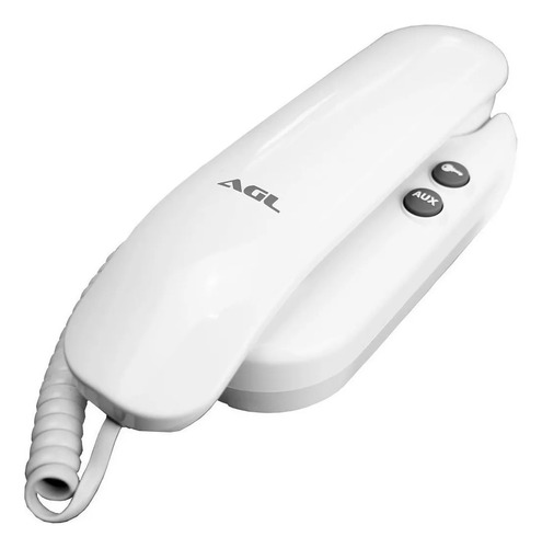 Interfone Agl S-100 Branca Com Botão Para Segunda Fechadura Branco