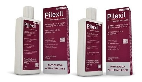 Champú anticaída Pilexil, 300 ml, paquete de 2 botellas
