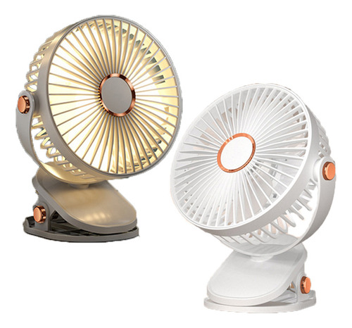 Ventilador Recargable Usb Con Luz