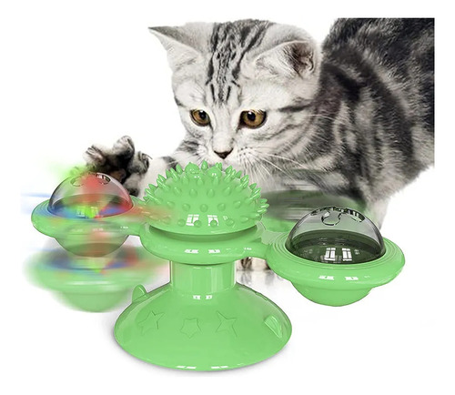 Juguete Interactivo - Didáctico Para Gato. Molino De Viento.