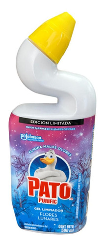 Pato Purific Gel Limpiador De Inodoro Flores Lunares 500 Ml