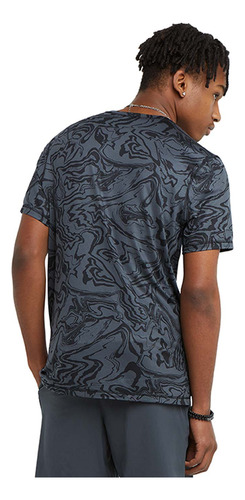 Champion Playera Classic Aop Tee Marble Gris Oscuro