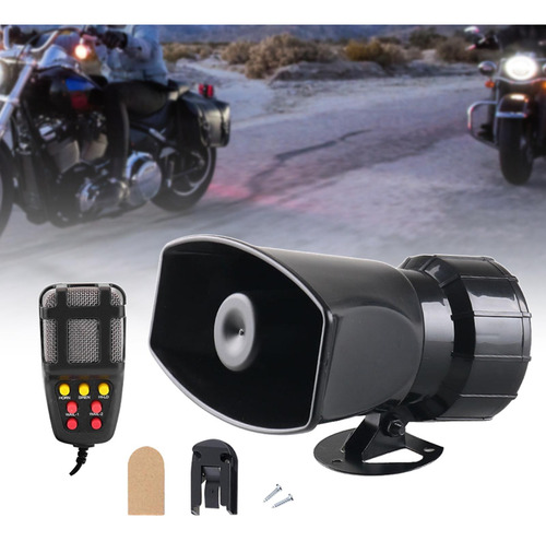 Car Alarm Speaker Electric Horn 7 Tone Sound Loud 12v