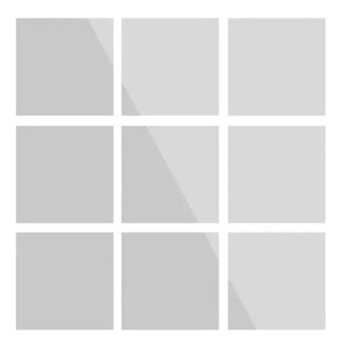 Kit De 20 Espejos Adhesivos Flexibles Para Pared De Azulejos