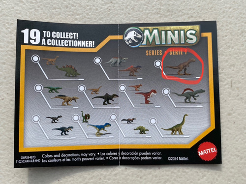 Tyrannosaurus Rex Minis Chaos Theory Jurassic World (Usado)