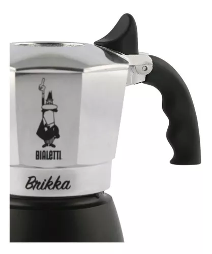 Cafetera Italiana Bialetti Nueva Brikka 4 Tazas