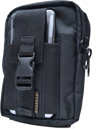 Bolsa Porta Celular Porta Objetos Molle Houston Policía Cor Preto