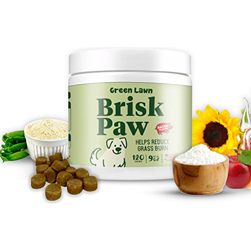 Brisk Paw Verde Césped Vitaminas Y Suplementos Perro Vwk98