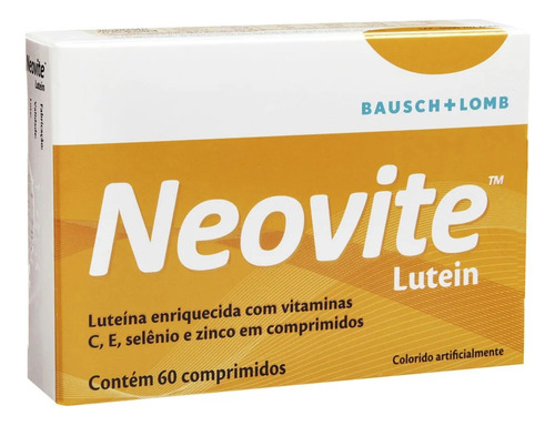 Neovite Lutein Bausch Lomb 60 Comprimidos Sabor Sem Sabor