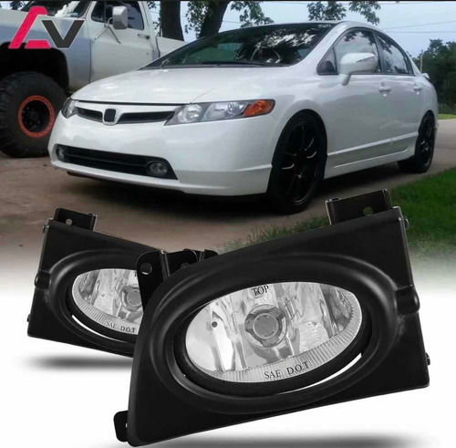 Fog Light Faros Parachoque Honda Civic Emotion 2006 + Sedan