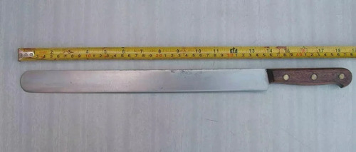 Antiguo Cuchillo Fiambrero Dakar Hoja Fina Acero Al Carbono (Usado)