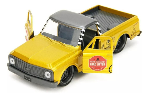 Jada 1:32 1972 Chevrolet Cheyenne Pickup Camioneta Walle Color Dorado Oscuro