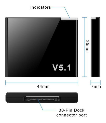 Receptor De Audio Bluetooth 5.1 De 30 Pines Adaptador De