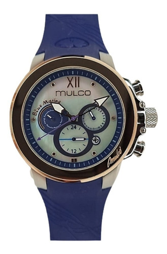 Reloj Mulco Mujer Mw321768043 Azul Oro Rosa Original