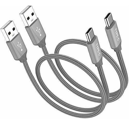 Cable Usb Corto Tipo C, Oneker (paquete De 2 Pies) Cargador