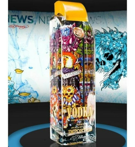 Imagen 5 de 6 de Vodka Frances Ed Hardy By Christian Audigier 1000ml